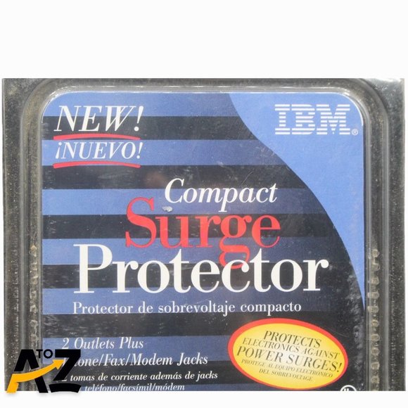 IBM 2 Outlet Compact Travel Surge Protector Fax/Modem Protection 051748 NIP - Picture 11 of 12